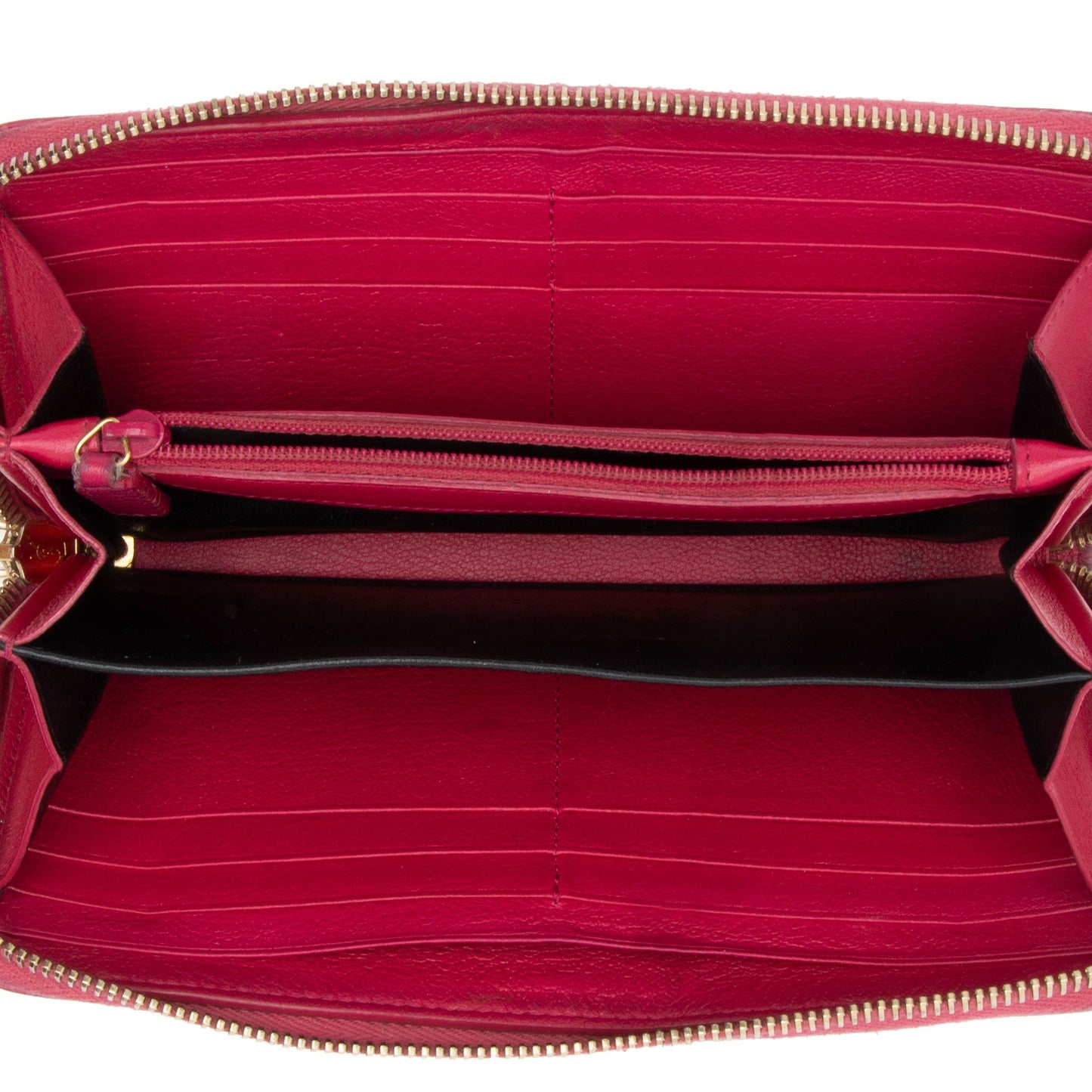Saint Laurent Leather Monogram Belle du Jour Zip Around Wallet agqKCo