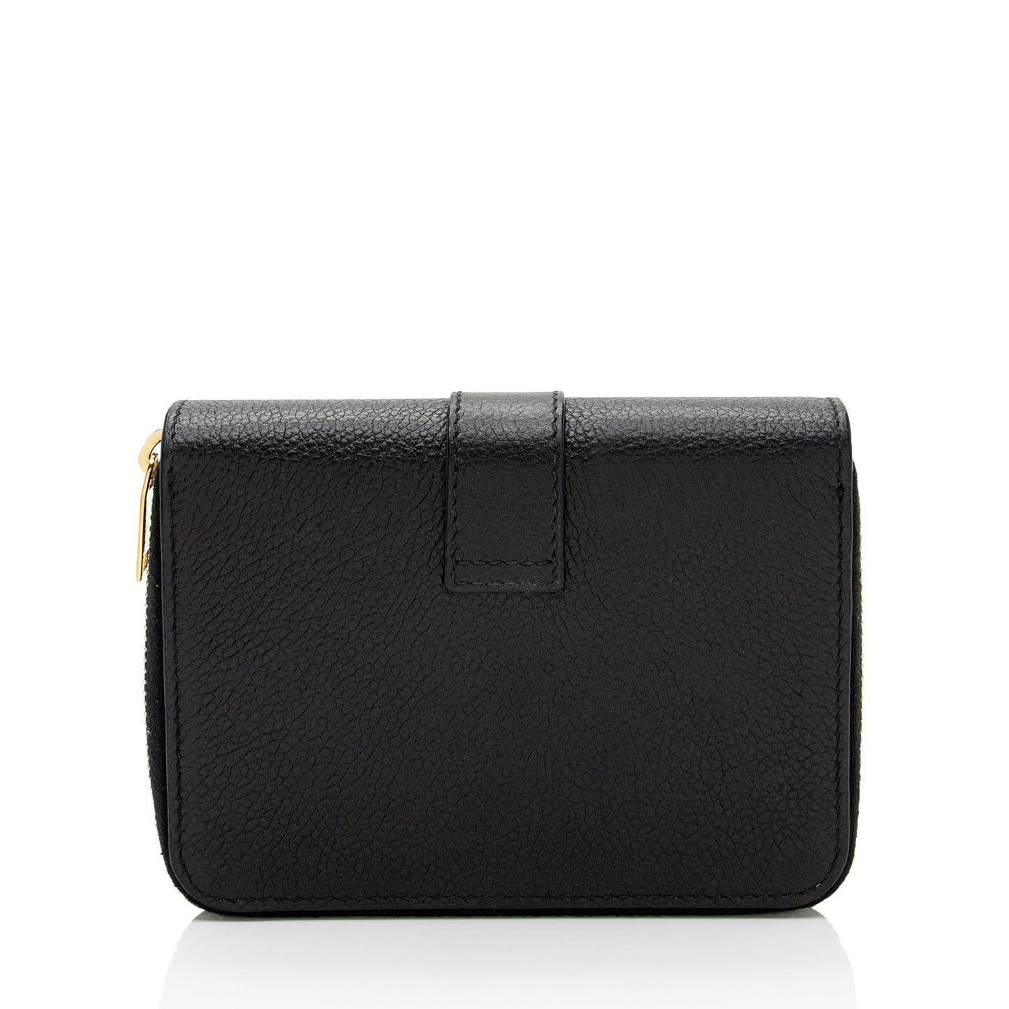 Saint Laurent Leather Monogram Compact Bi-Fold Wallet EywM9H