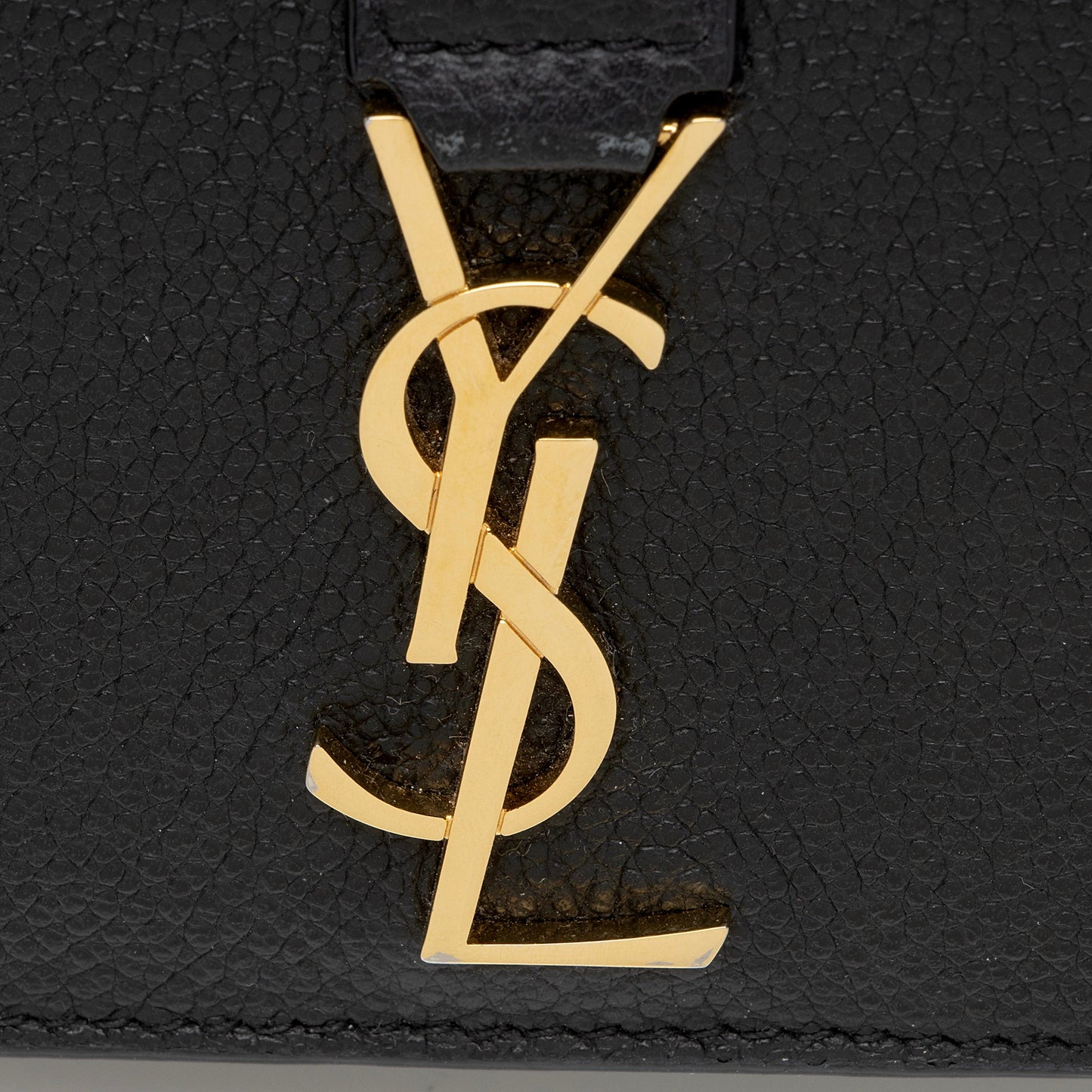 Saint Laurent Leather Monogram Compact Bi-Fold Wallet EywM9H