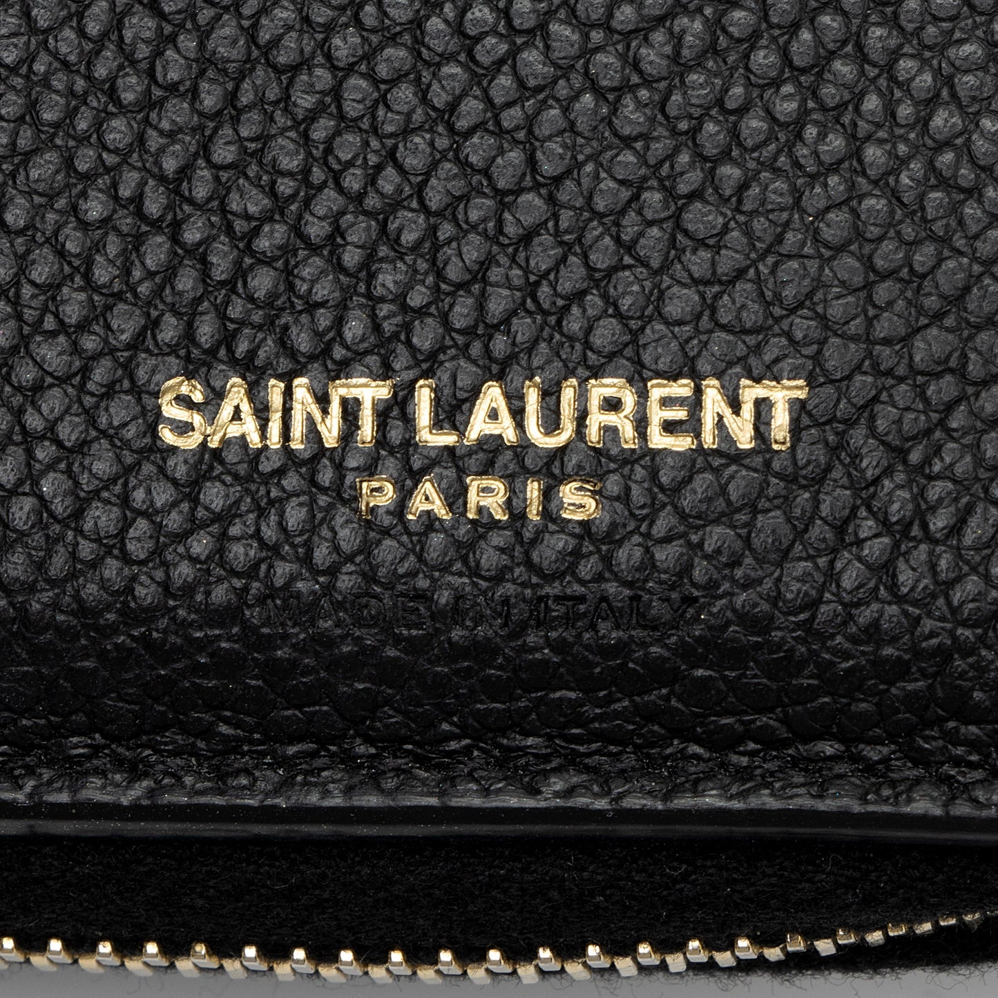Saint Laurent Leather Monogram Compact Bi-Fold Wallet EywM9H