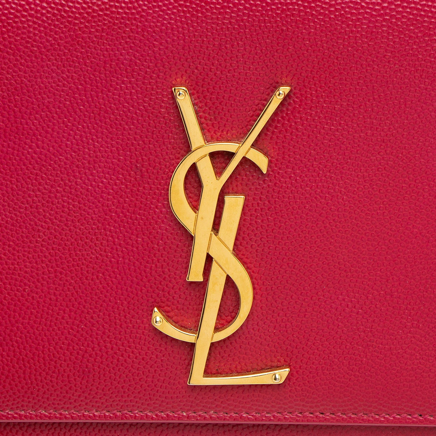 Saint Laurent Leather Monogram Kate Clutch XO2he1