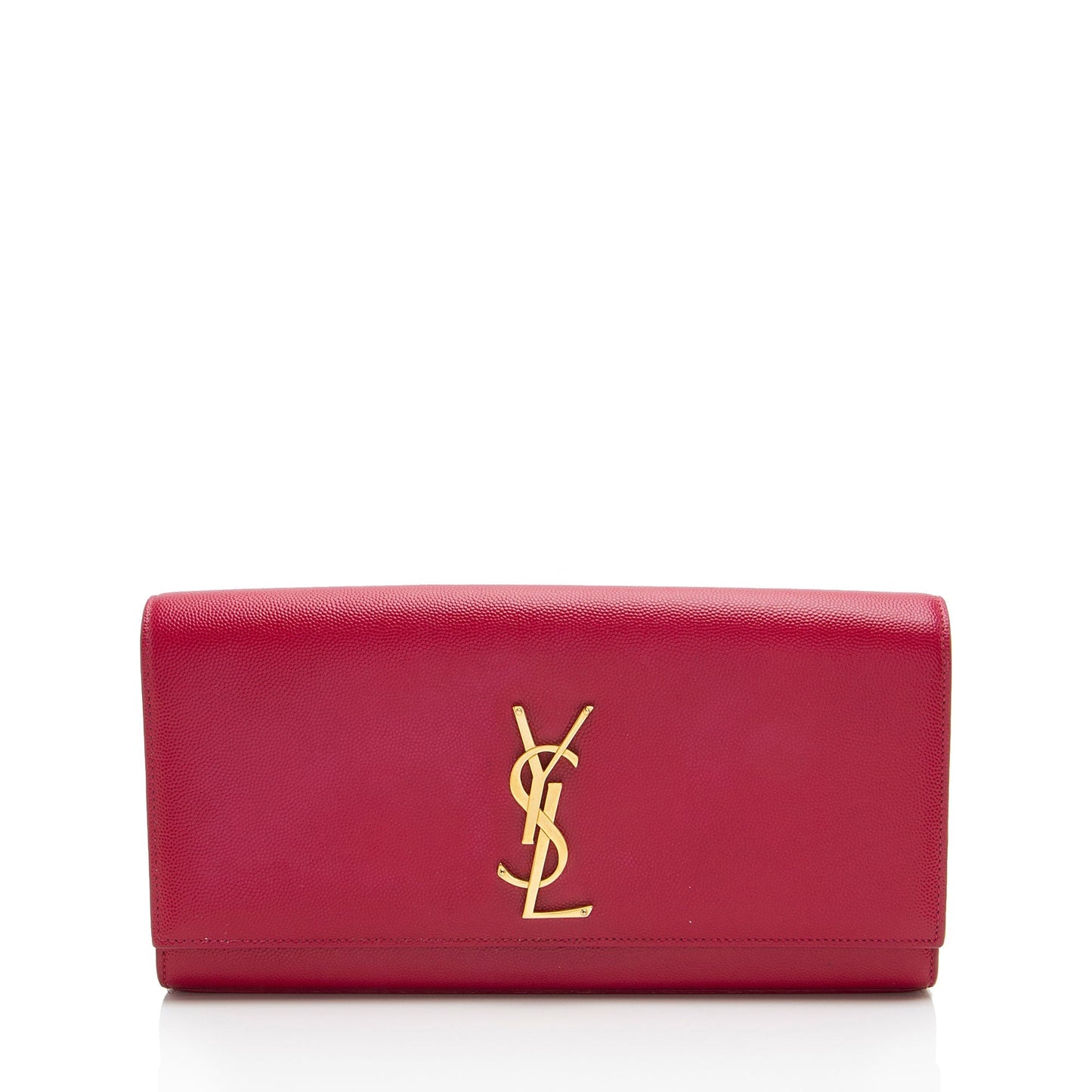 Saint Laurent Leather Monogram Kate Clutch XO2he1