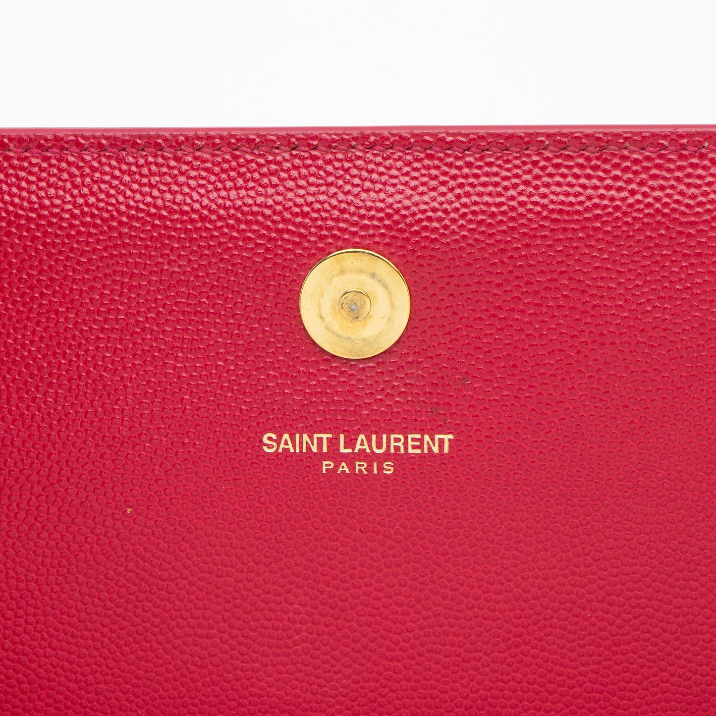 Saint Laurent Leather Monogram Kate Clutch XO2he1