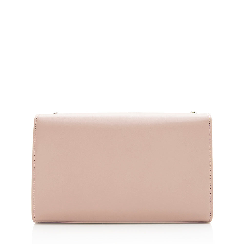 Saint Laurent Grain de Poudre Leather Monogram Kate Tassell Medium Shoulder Bag 19405