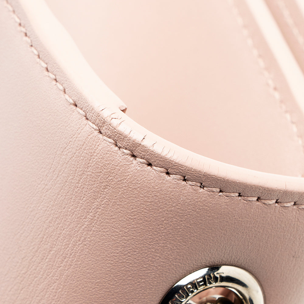 Saint Laurent Grain de Poudre Leather Monogram Kate Tassell Medium Shoulder Bag 19405