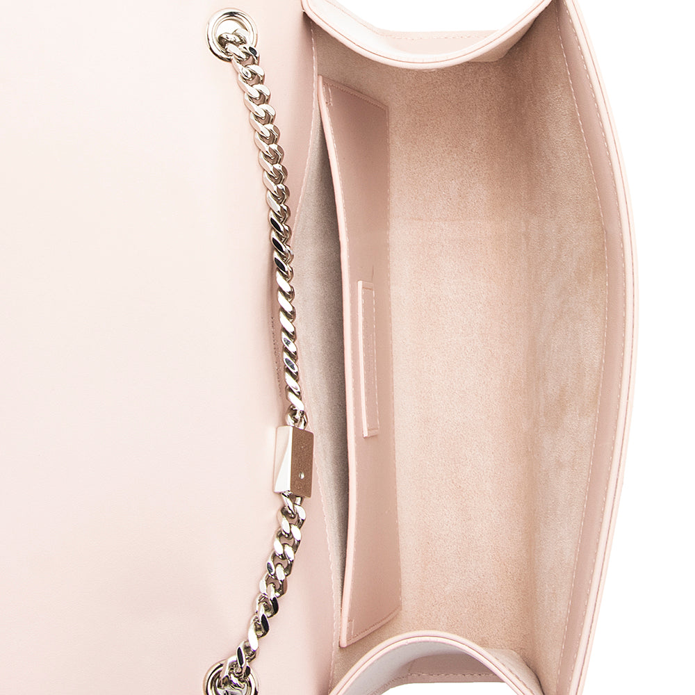 Saint Laurent Grain de Poudre Leather Monogram Kate Tassell Medium Shoulder Bag 19405