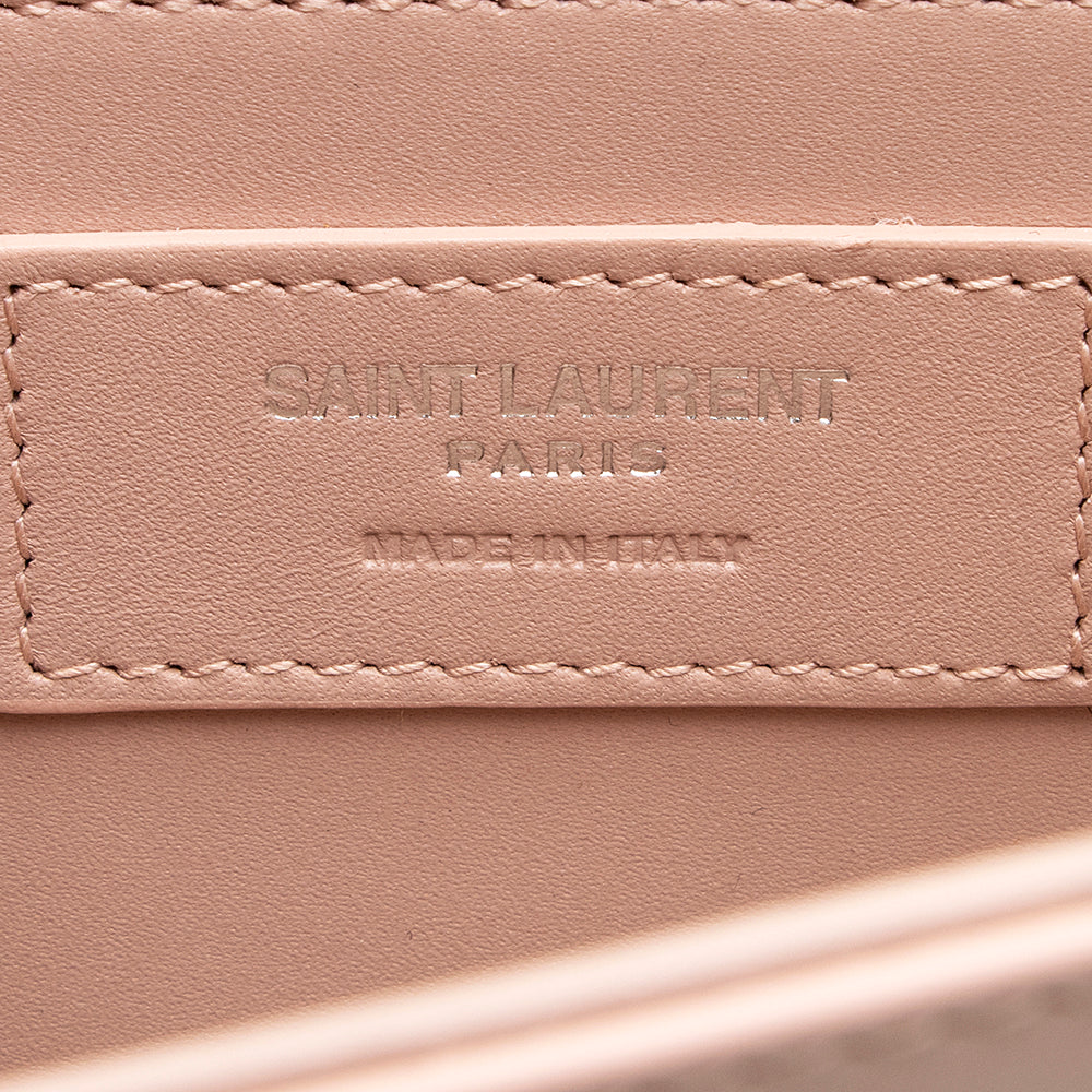Saint Laurent Grain de Poudre Leather Monogram Kate Tassell Medium Shoulder Bag 19405