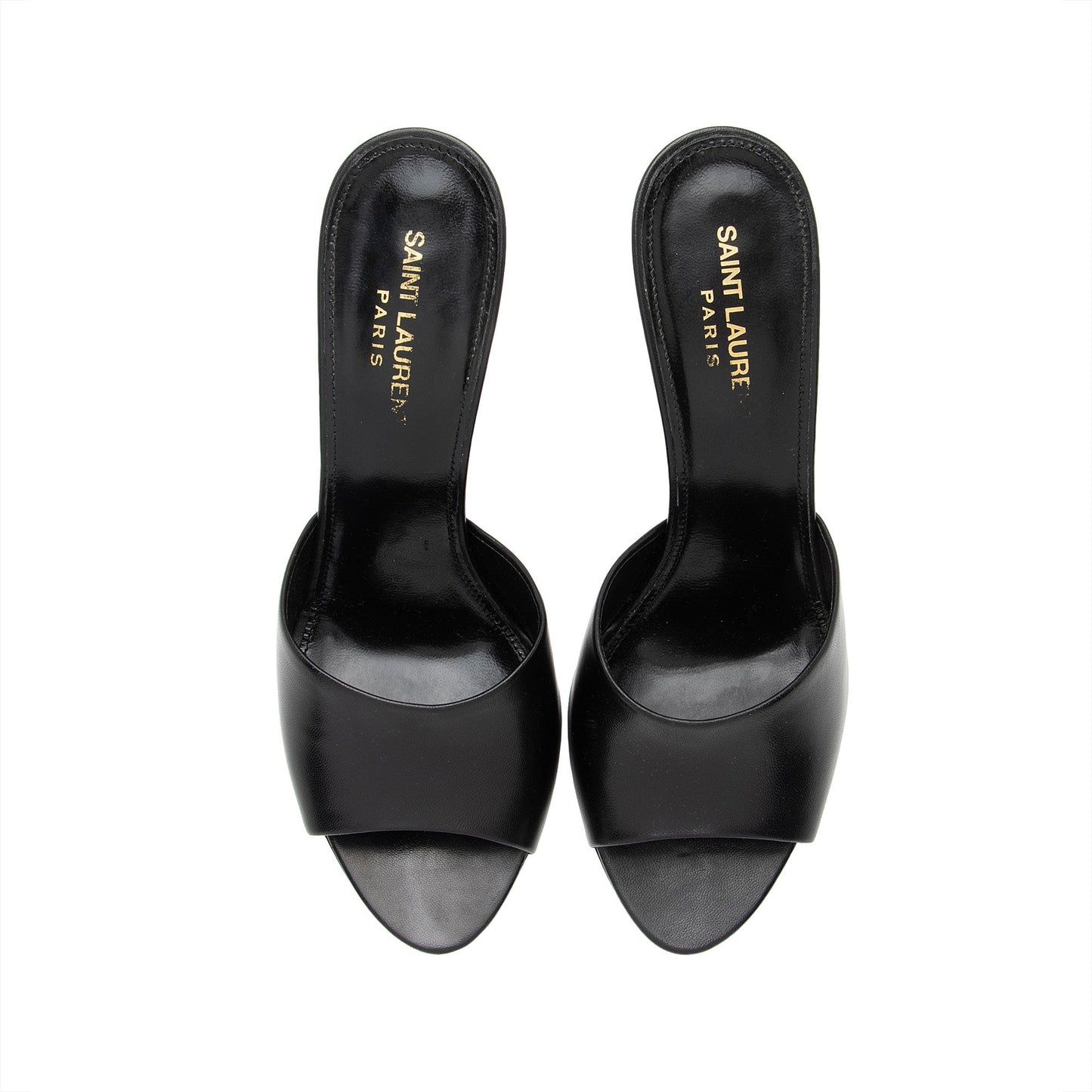 Saint Laurent Leather Open Toe Sandals - Size 8 / 38 I4JOnp