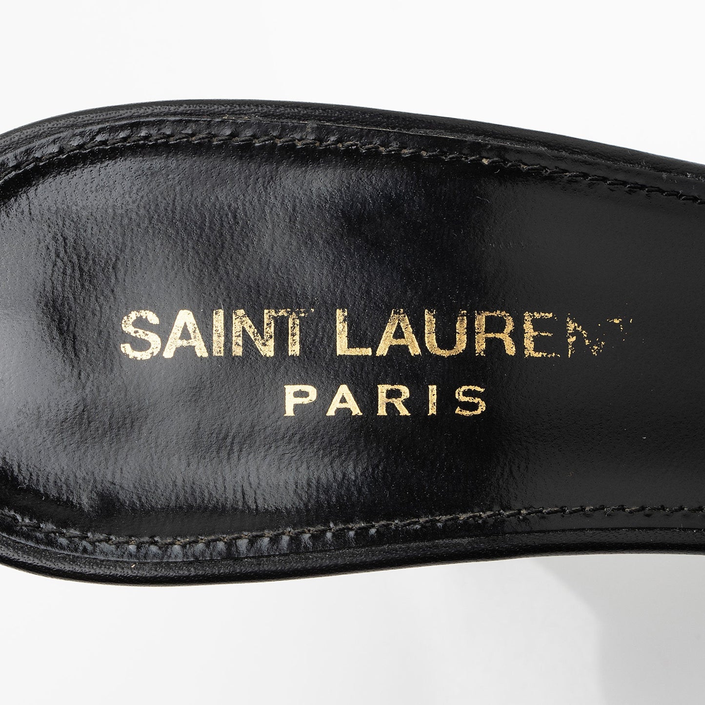 Saint Laurent Leather Open Toe Sandals - Size 8 / 38 I4JOnp