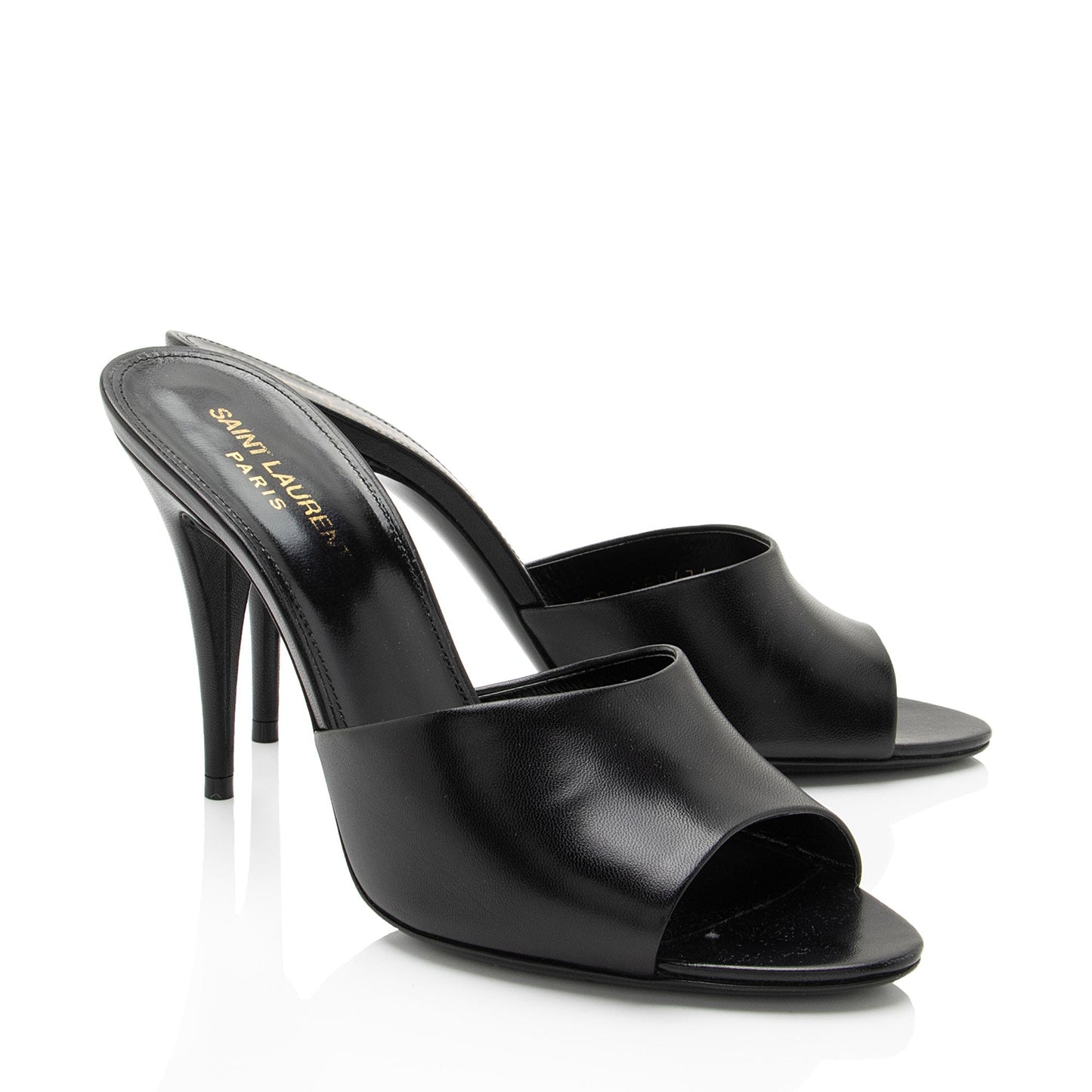 Saint Laurent Leather Open Toe Sandals - Size 8 / 38 I4JOnp
