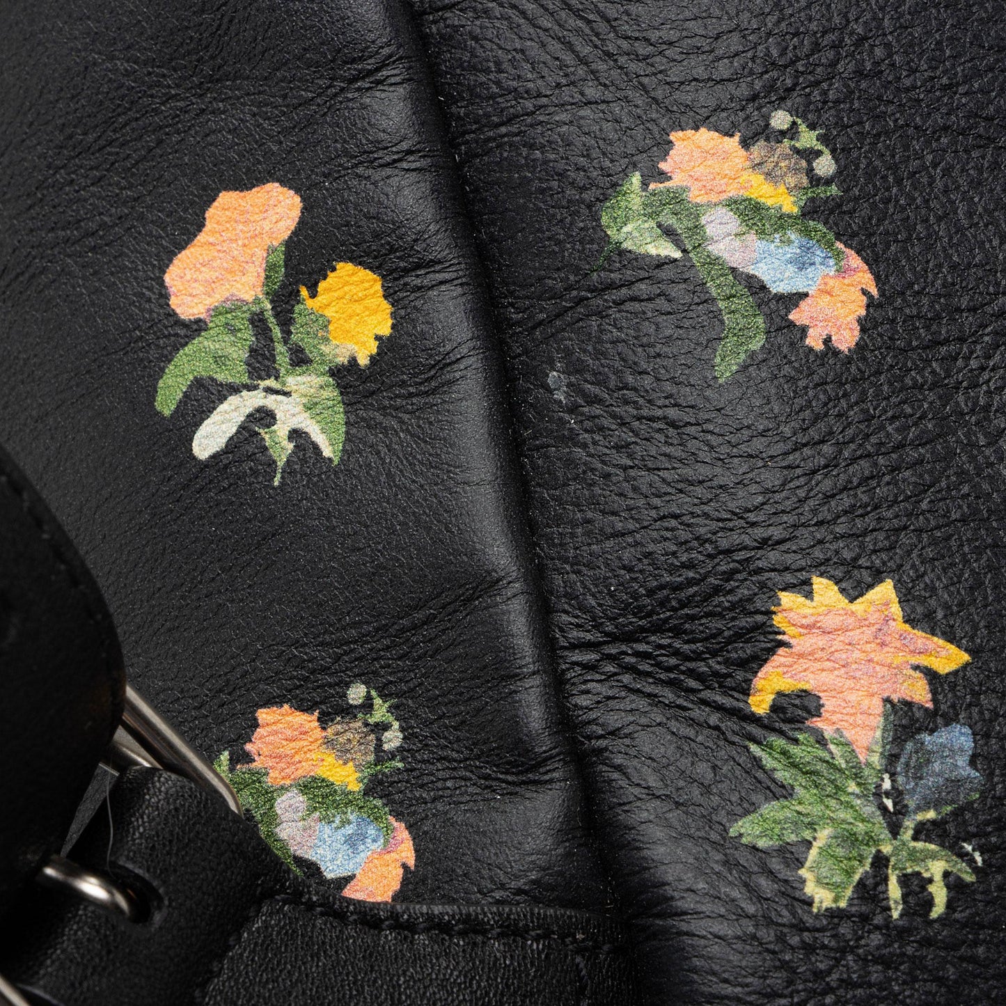Saint Laurent Leather Prairie Floral Festival Backpack VN9m0q