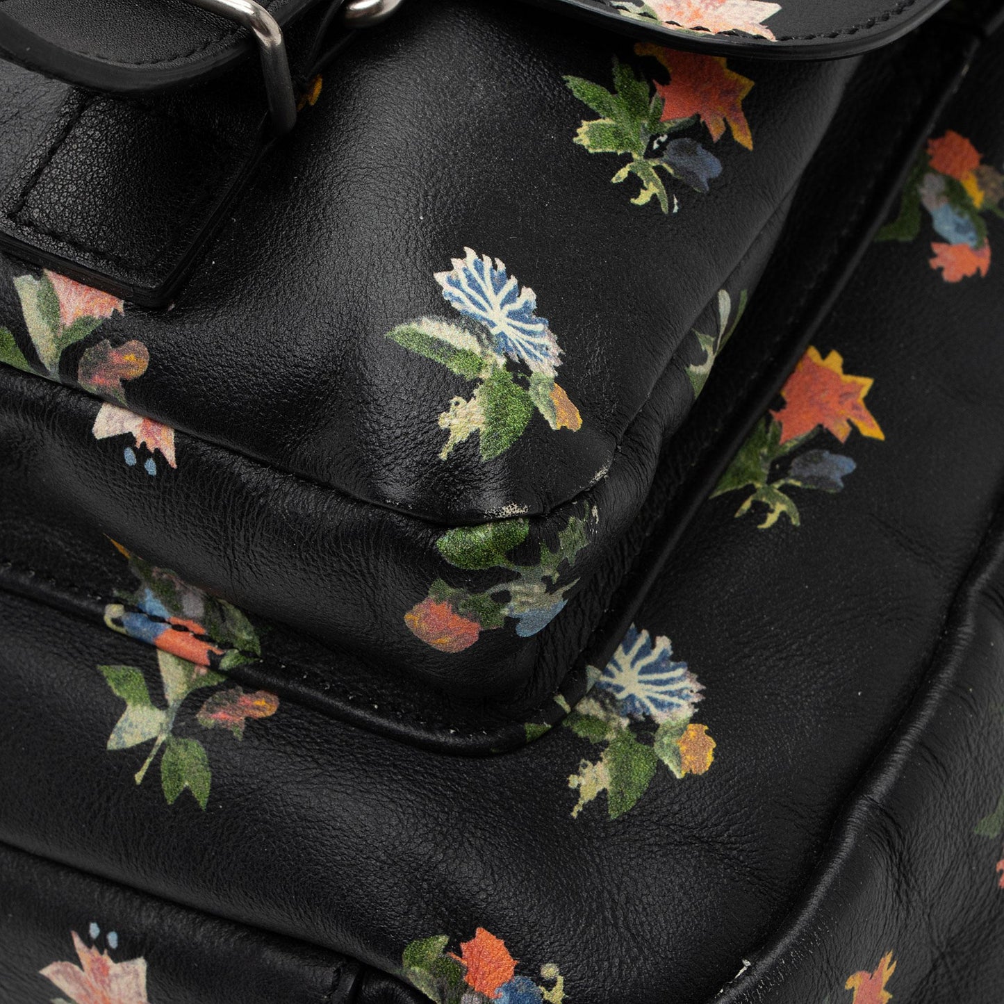 Saint Laurent Leather Prairie Floral Festival Backpack VN9m0q