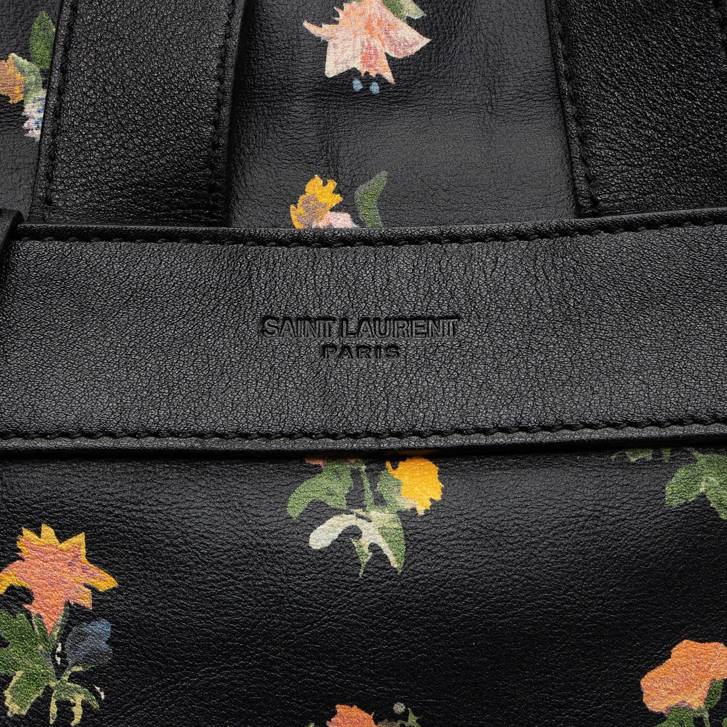 Saint Laurent Leather Prairie Floral Festival Backpack VN9m0q