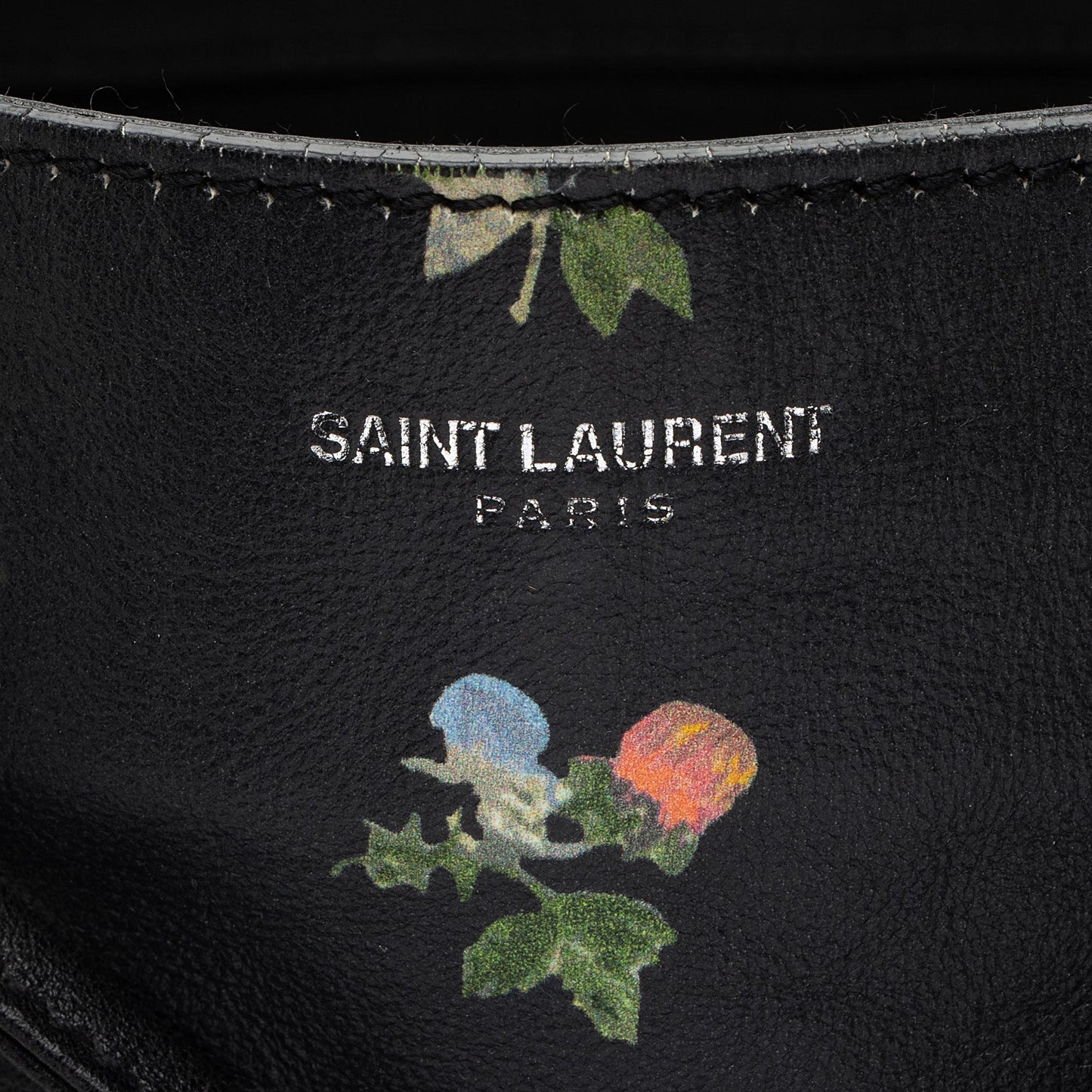 Saint Laurent Leather Prairie Floral Festival Backpack VN9m0q