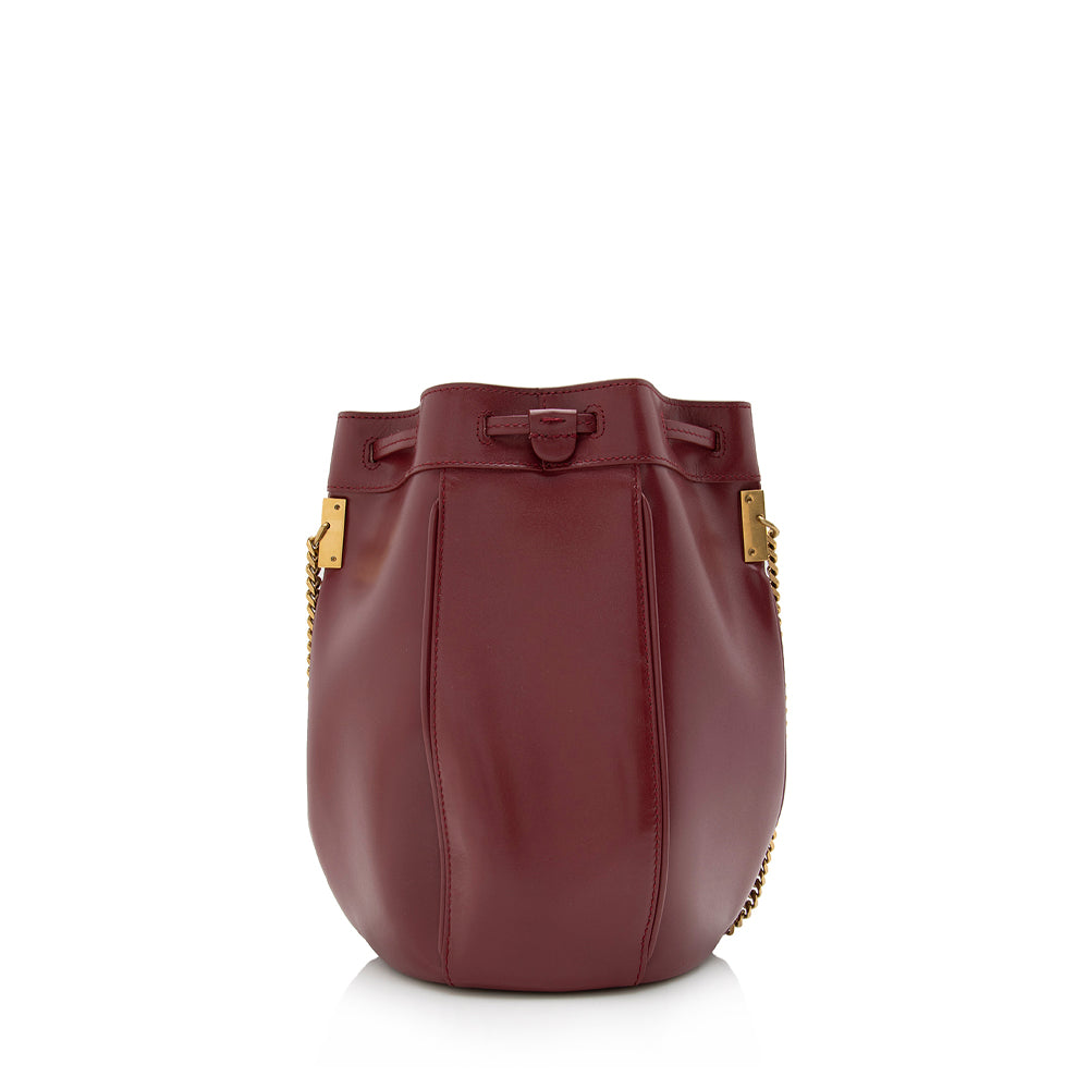 Saint Laurent Leather Small Talitha Bucket Bag - FINAL SALE 16532