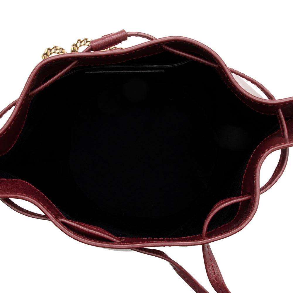 Saint Laurent Leather Small Talitha Bucket Bag - FINAL SALE 16532