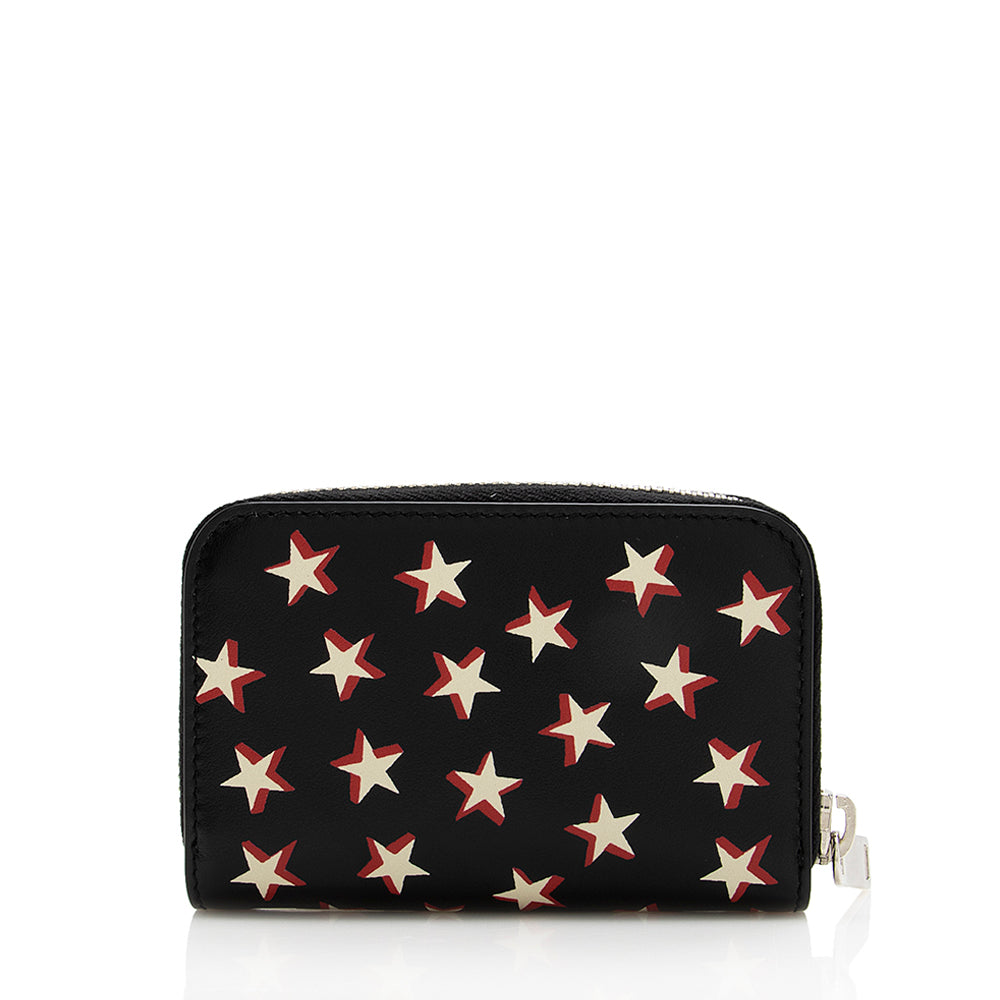 Saint Laurent Leather Star Zippy Wallet 18050