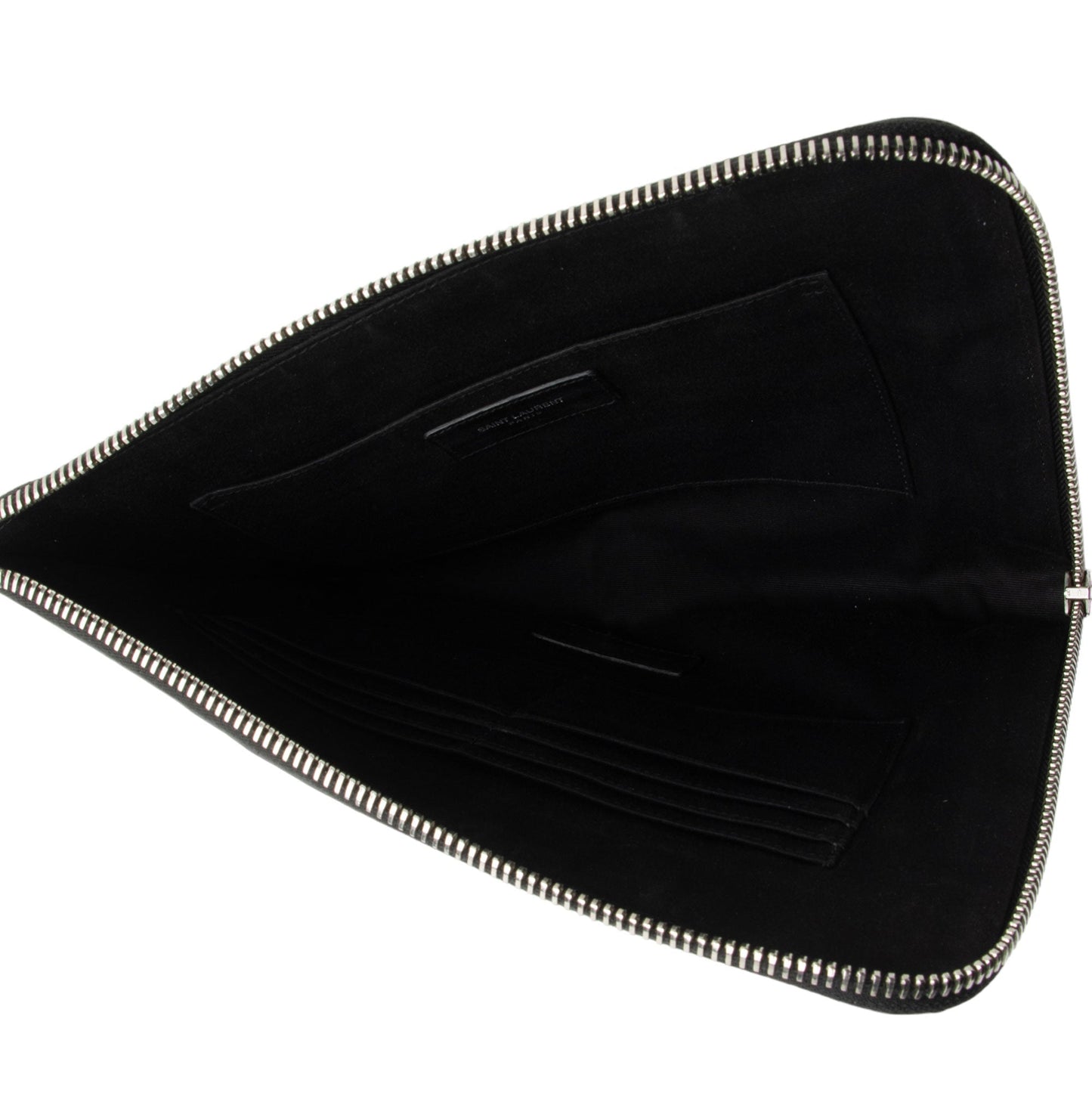 Saint Laurent Leather Stars Zip Pouch Vfu7Aj