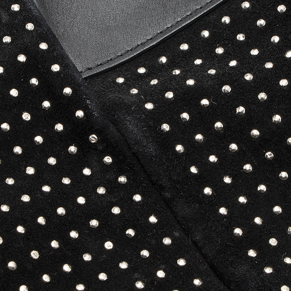 Saint Laurent Leather Studded N/S Shopper Tote 21777