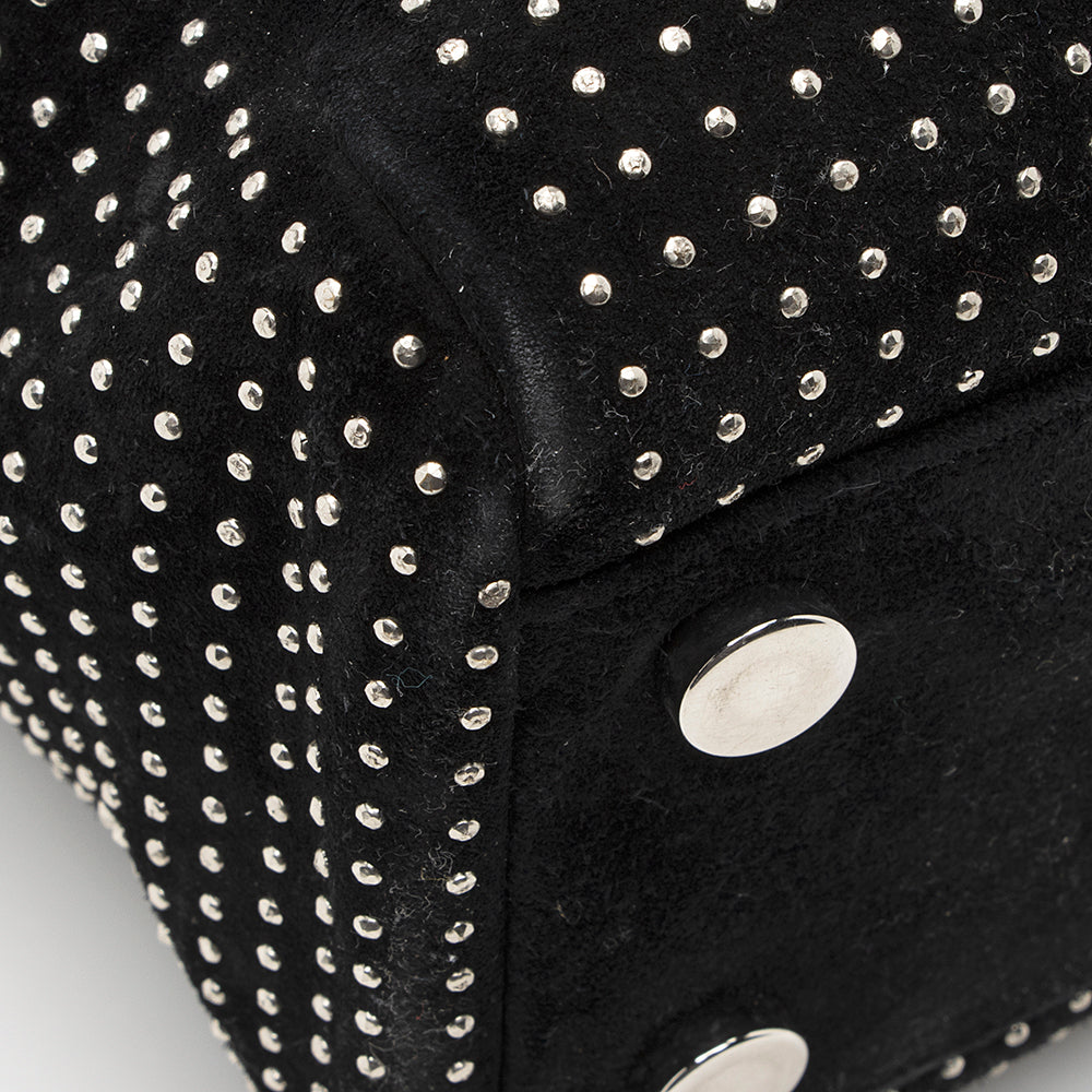 Saint Laurent Leather Studded N/S Shopper Tote 21777
