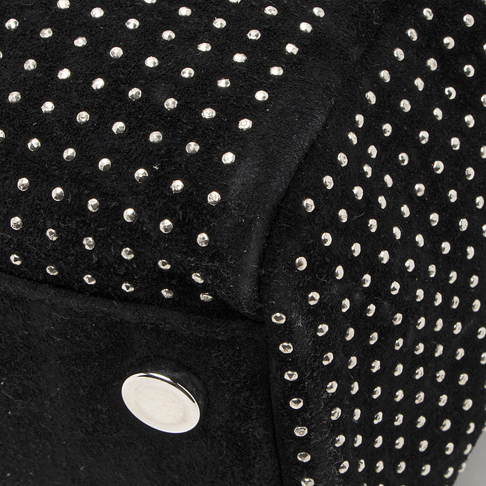Saint Laurent Leather Studded N/S Shopper Tote 21777