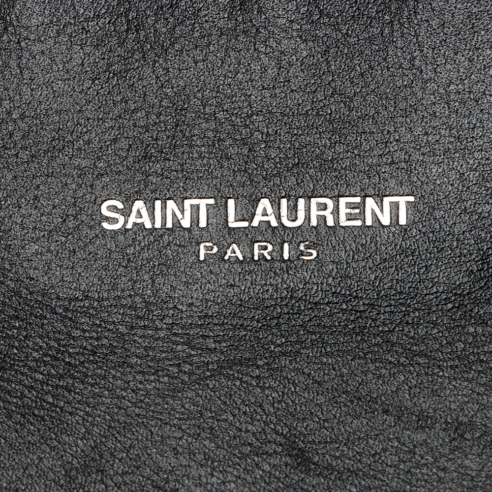 Saint Laurent Leather Studded N/S Shopper Tote 21777