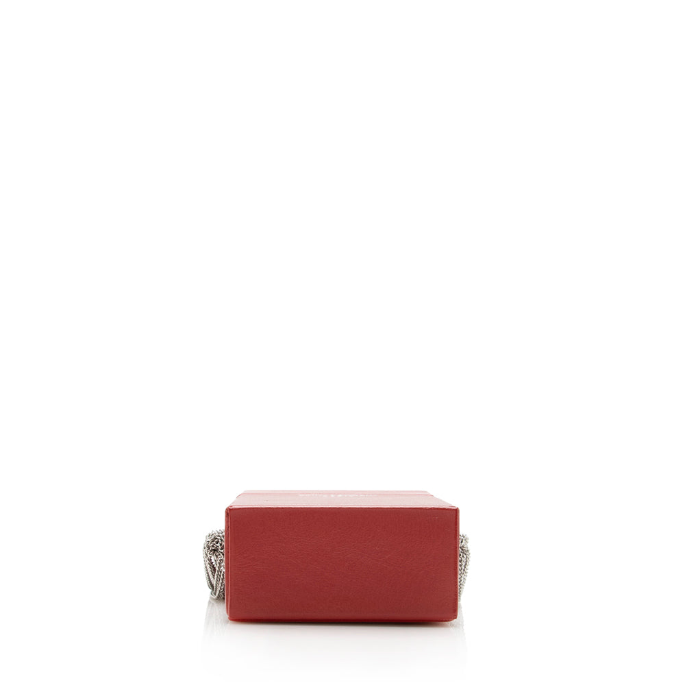 Saint Laurent Leather Tassel Box Minaudiere Crossbody bag 15364