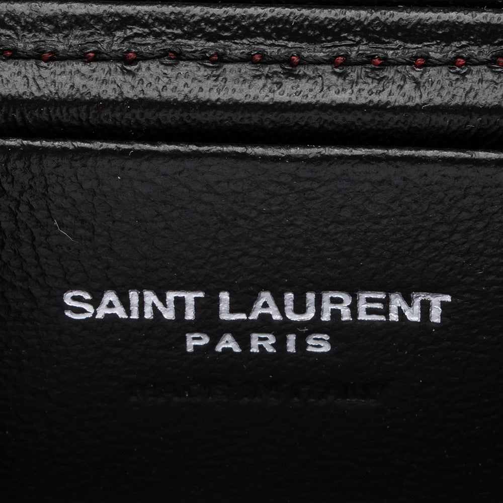 Saint Laurent Leather Tassel Box Minaudiere Crossbody bag 15364