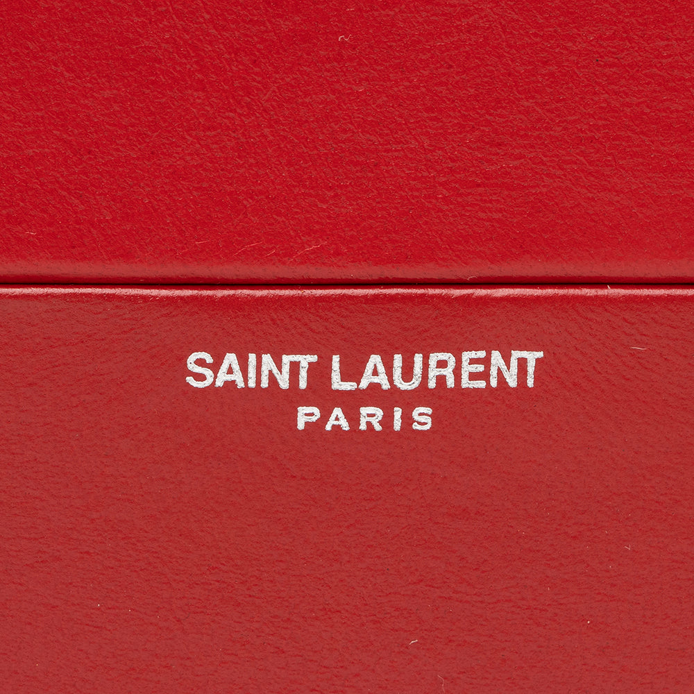 Saint Laurent Leather Tassel Box Minaudiere Crossbody bag 15364