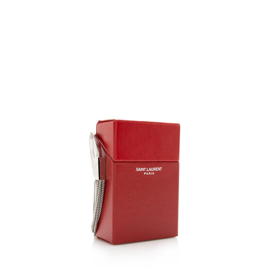 Saint Laurent Leather Tassel Box Minaudiere Crossbody bag 15364