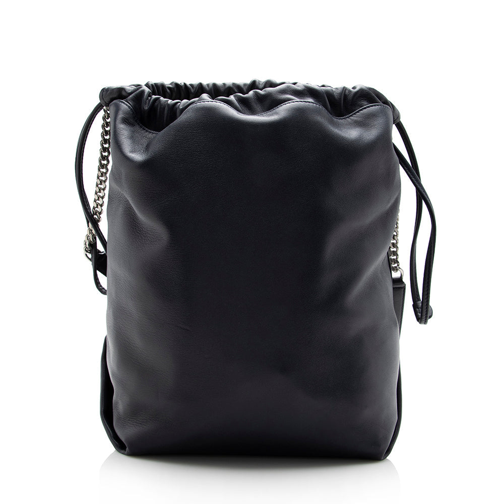 Saint Laurent Leather Teddy Bucket Bag 15588