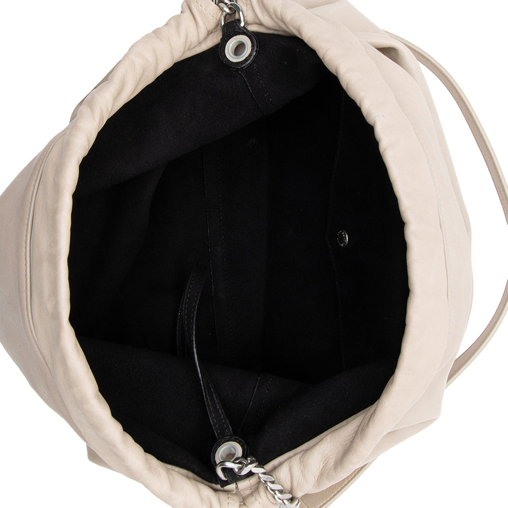 Saint Laurent Leather Logo Teddy Bucket Bag 17442