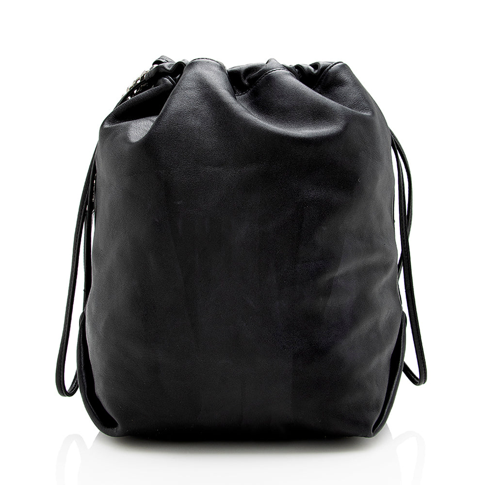 Saint Laurent Leather Teddy Bucket Bag 17859
