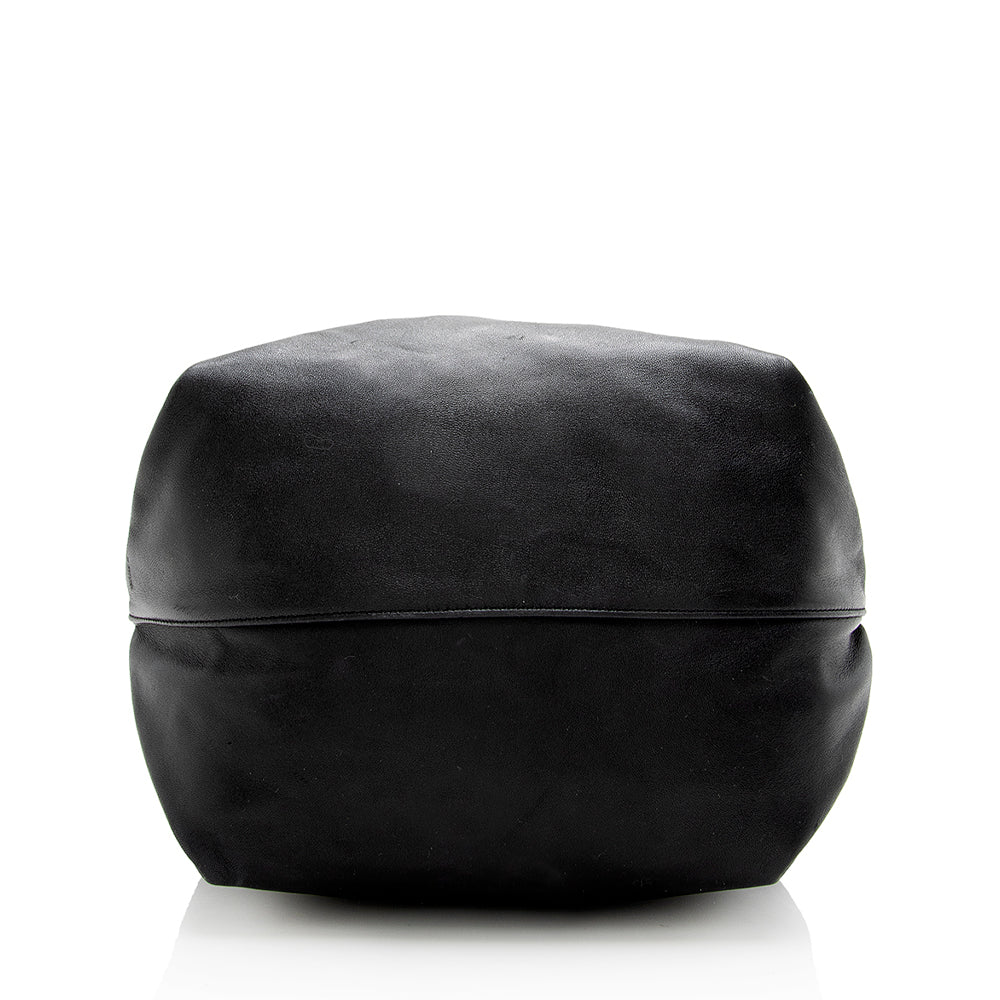 Saint Laurent Leather Teddy Bucket Bag 17859