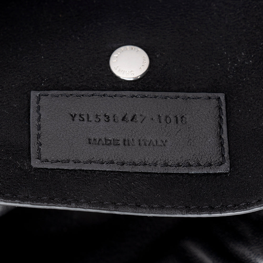 Saint Laurent Leather Teddy Bucket Bag 17859