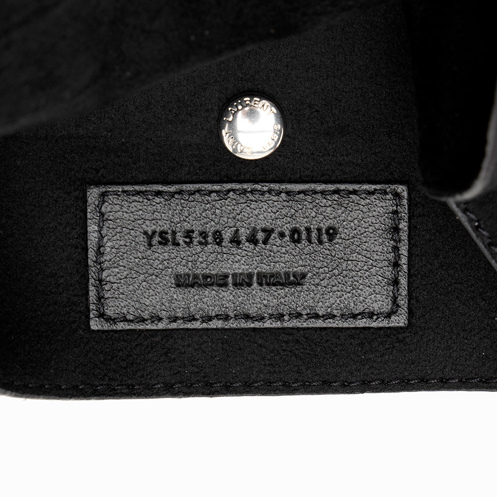 Saint Laurent Leather Teddy Bucket Bag 18597