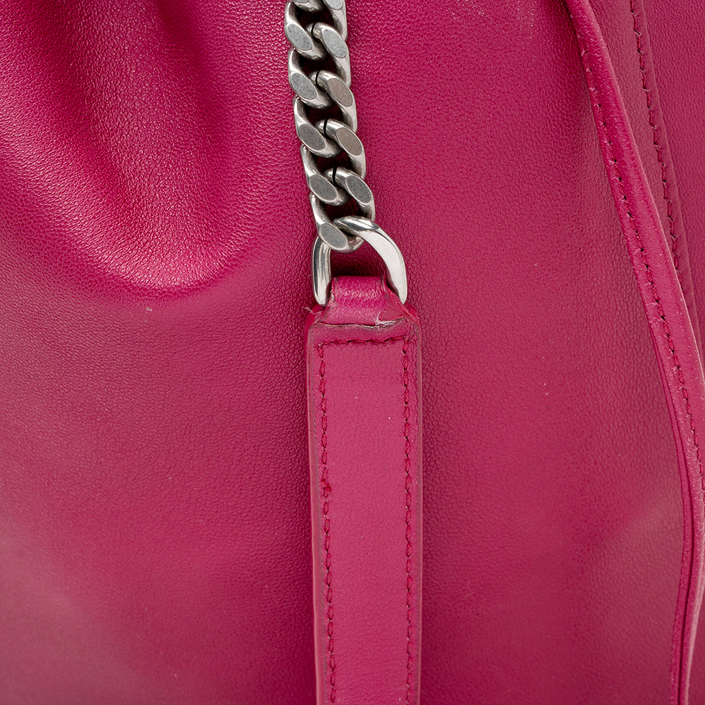 Saint Laurent Leather Teddy Bucket Bag 18597