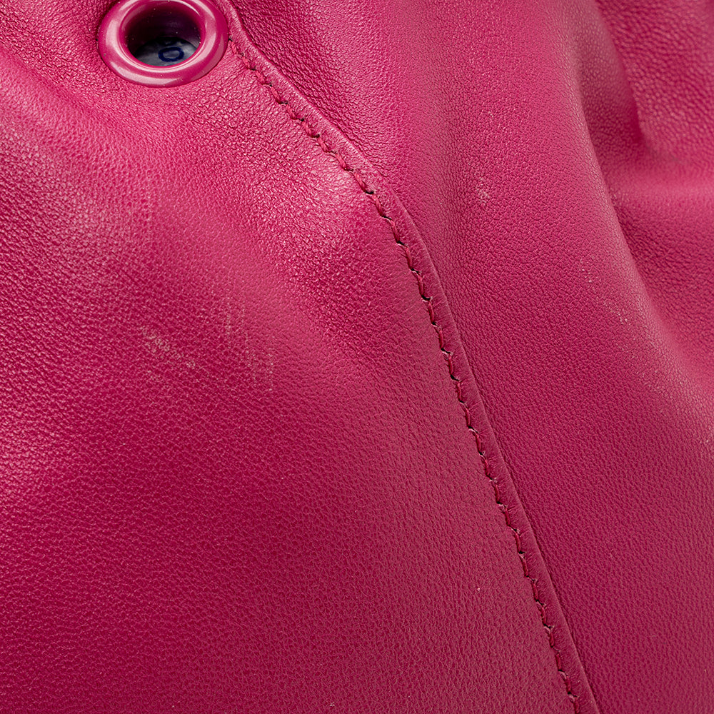 Saint Laurent Leather Teddy Bucket Bag 18597