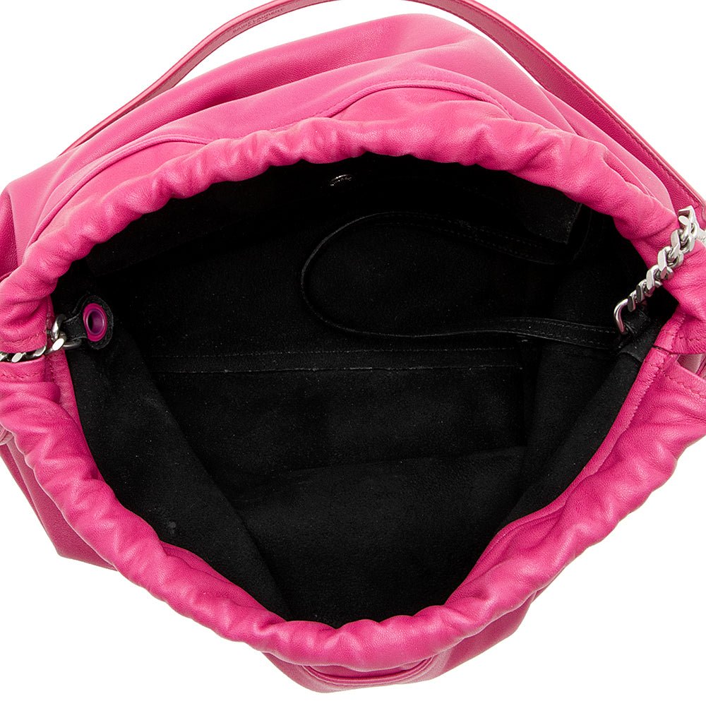 Saint Laurent Leather Teddy Bucket Bag 18597