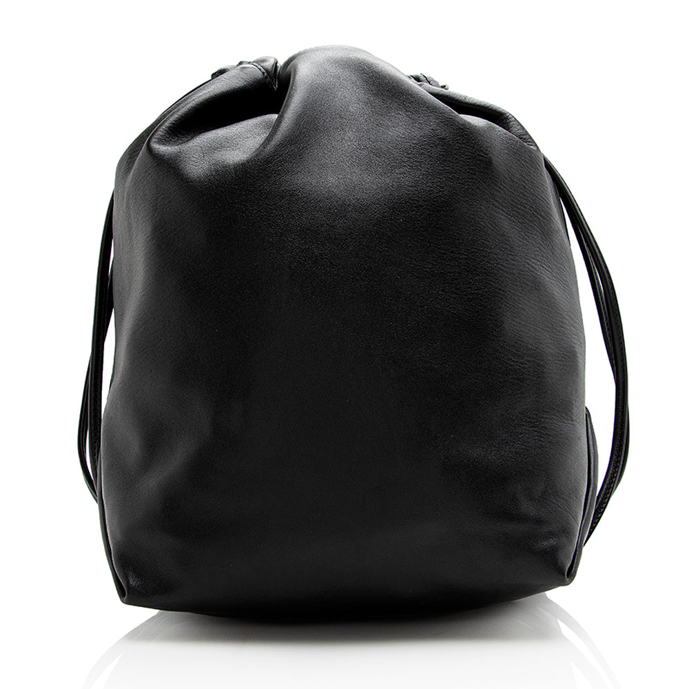 Saint Laurent Leather Teddy Bucket Bag 21397