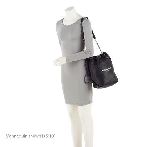 Saint Laurent Leather Teddy Bucket Bag 21397