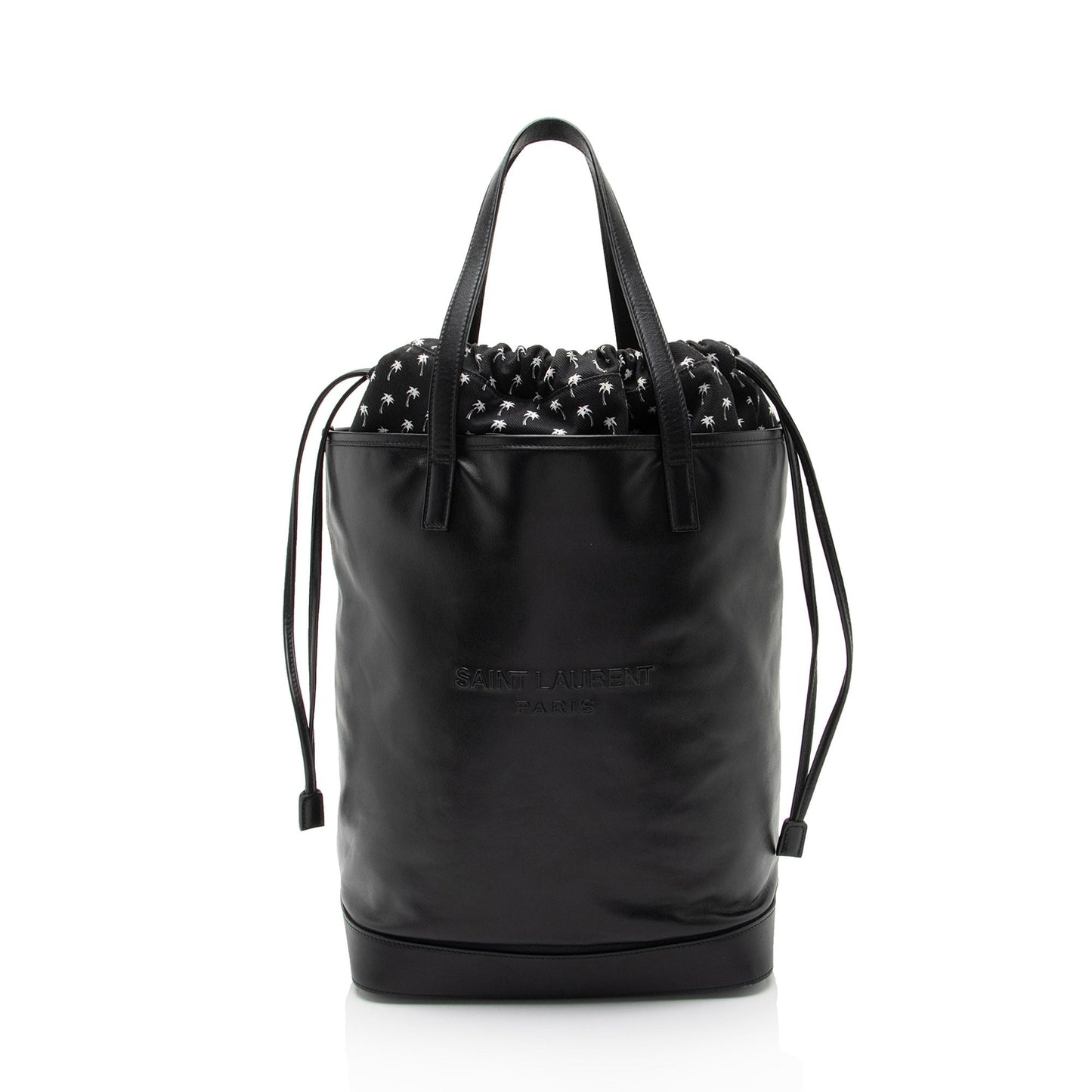Saint Laurent Leather Teddy Large Bucket Bag s2ALK4