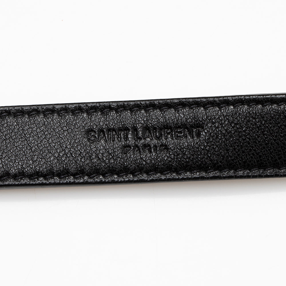 Saint Laurent Leather Logo Teddy Small Bucket Bag 19561