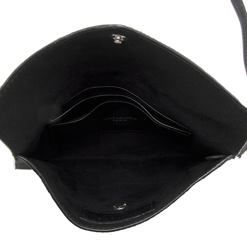 Saint Laurent Leather Logo Teddy Small Bucket Bag 19561