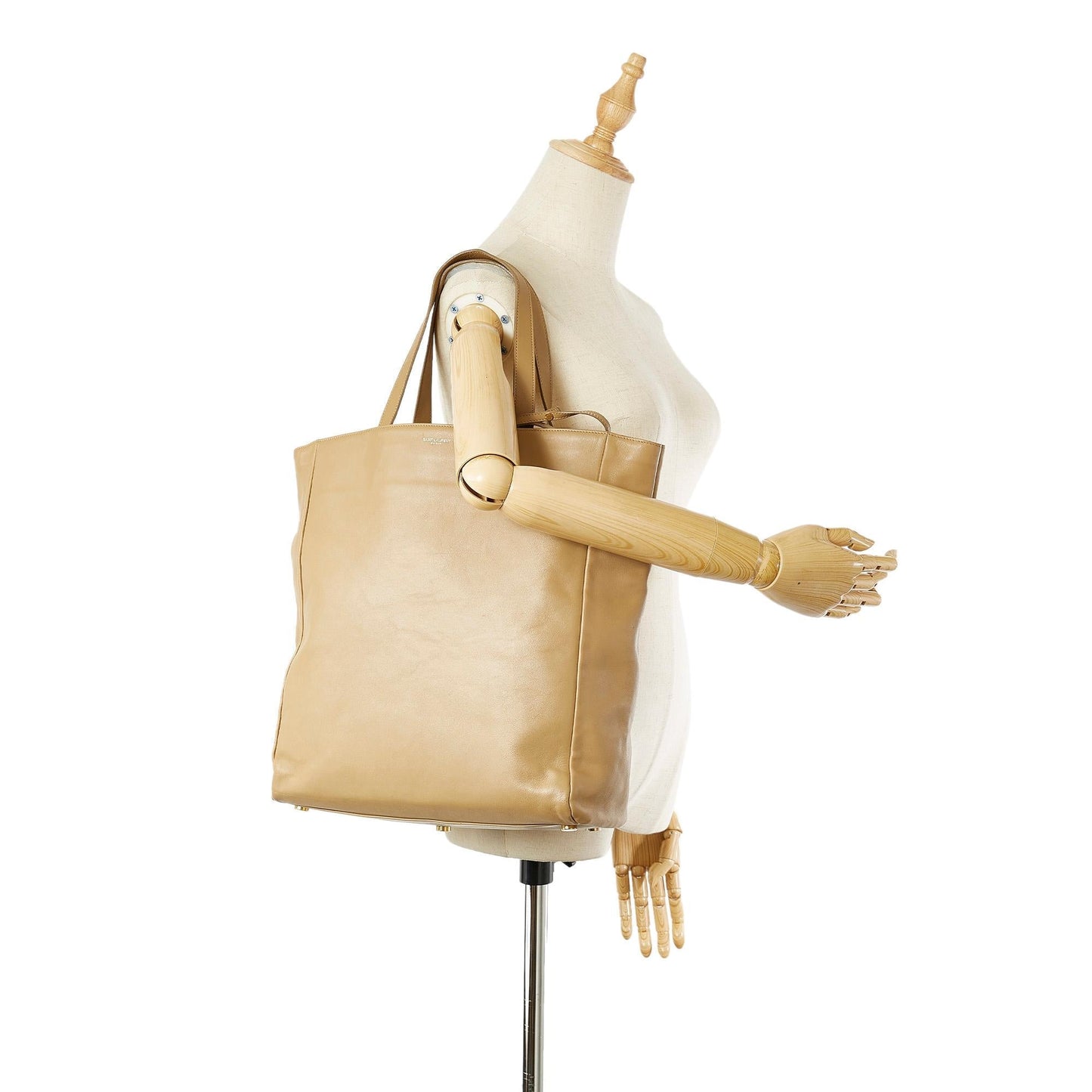 Saint Laurent Leather Tote Bag (SHG-31511