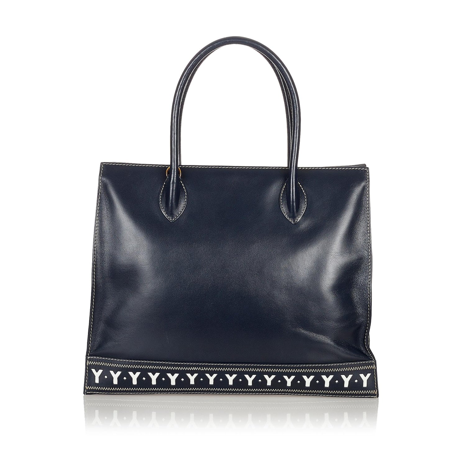 Saint Laurent Leather Tote Bag (SHG-26732