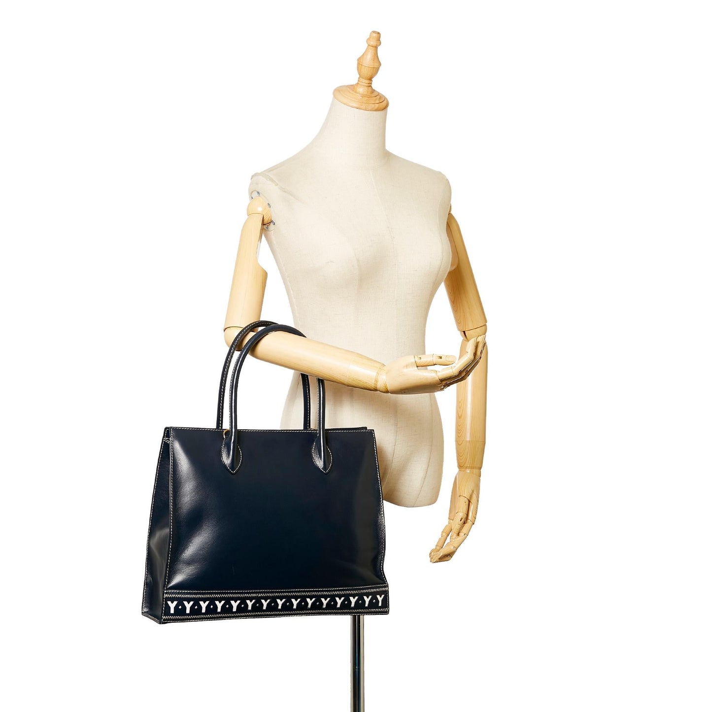 Saint Laurent Leather Tote Bag (SHG-26732