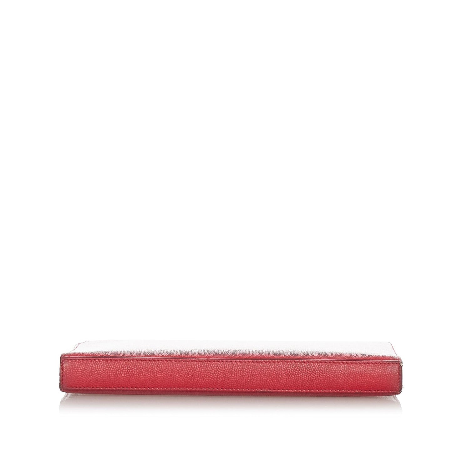 Saint Laurent Leather Zip Around Wallet (SHG-22445