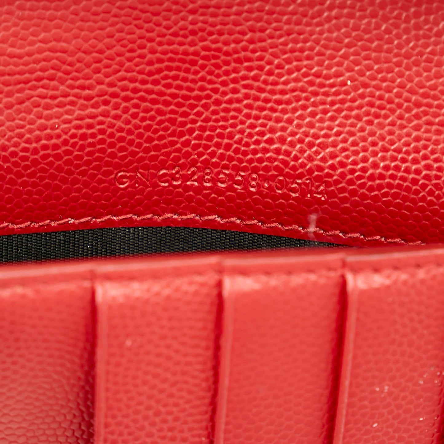 Saint Laurent Leather Zip Around Wallet (SHG-22445