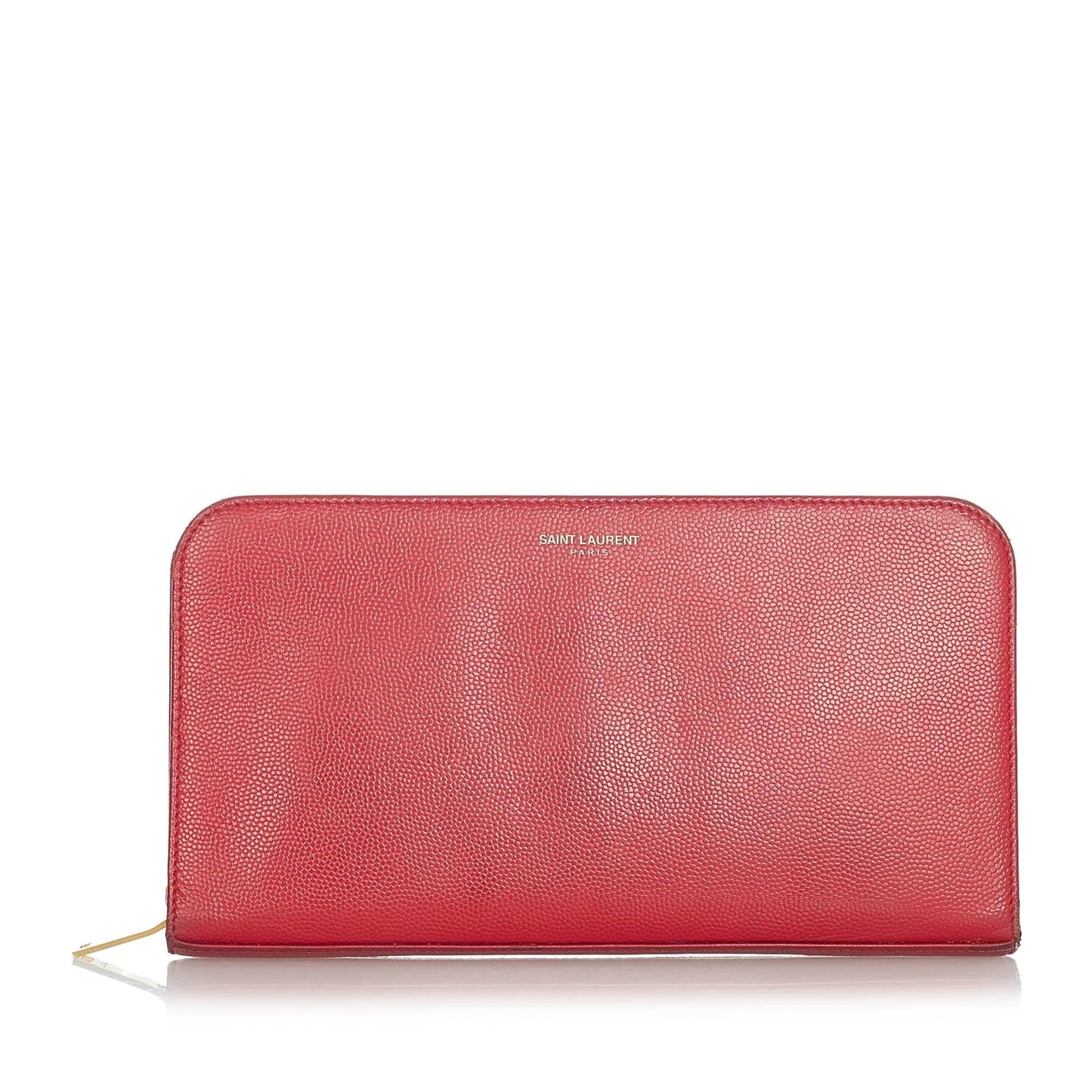 Saint Laurent Leather Zip Around Wallet (SHG-22445
